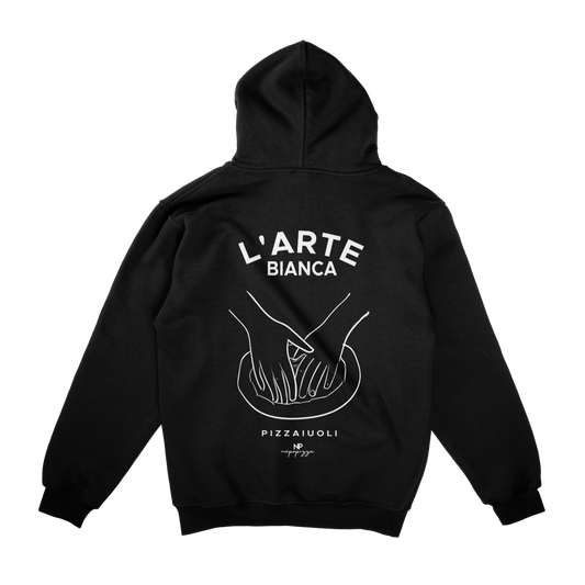 L'Arte Bianca Heavy Oversized Hoodie Black & White /Unisex
