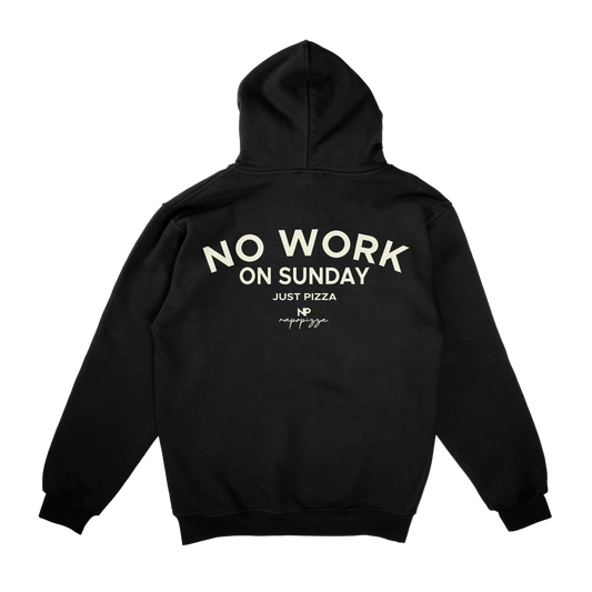 No work on Sunday Oversized Hoodie Black /Unisex