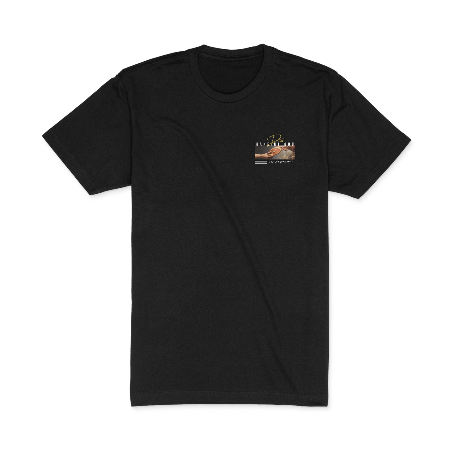Davis Hand of God Organic T-Shirt,  Black /Unisex