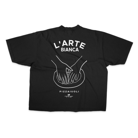 L'Arte Bianca Heavy Weight (200 GSM) Oversized Shirt NapoBlue in Black /Unisex