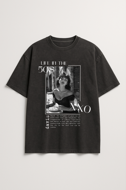 Naples Noir Oversized T-Shirt – Black